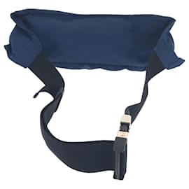 Prada-Prada Tessuto Triangle Logo Plate Waist Bag-Black,Navy blue