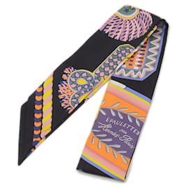 Hermès-Hermes Twilly Scarf Epaulettes de Gala-Multiple colors