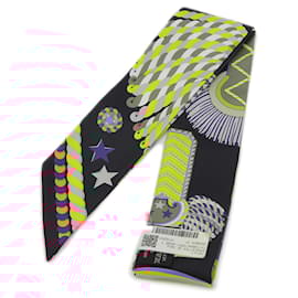 Hermès-Hermes Twilly Scarf Epaulettes de Gala-Multiple colors
