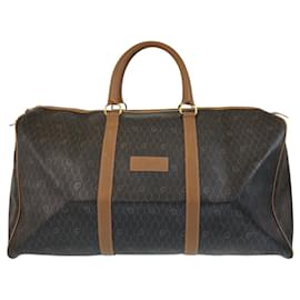 Christian Dior-Christian Dior Vintage Honeycomb Pattern Brown Handbag-Brown