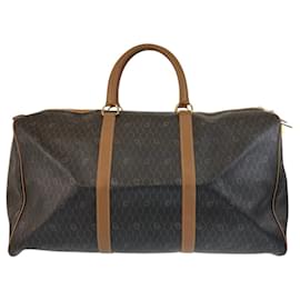 Christian Dior-Christian Dior Vintage Honeycomb Pattern Brown Handbag-Brown