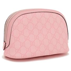 Gucci-Gucci GG Supreme Small Case Pouch-Pink