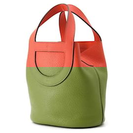 Hermès-Sac Tote Hermes In the Loop 18 Champ Orange-Orange