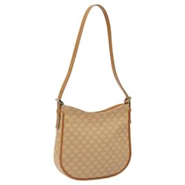 Céline-CELINE Macadam Canvas Shoulder Bag PVC Beige Gold Auth yk17723A-Beige,Golden