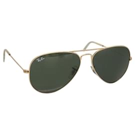 Ray-Ban-Ray-Ban Sunglasses metal Gold Auth am7607-Golden