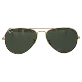 Ray-Ban-Ray-Ban Sunglasses metal Gold Auth am7607-Golden