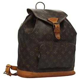 Louis Vuitton-LOUIS VUITTON Monogram Montsouris GM Backpack M51135 LV Auth 116906-Monogram