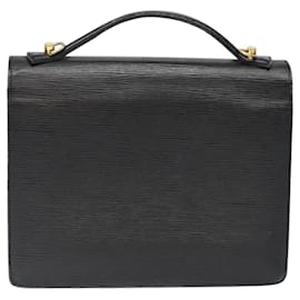 Louis Vuitton-LOUIS VUITTON Epi Monceau 28 Hand Bag Black M52122 LV Auth ep8464-Black