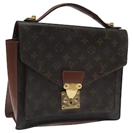 Louis Vuitton-LOUIS VUITTON Monogram Monceau 28 Hand Bag M51185 LV Auth 117053-Monogram