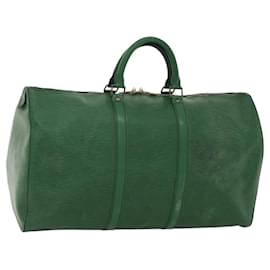 Louis Vuitton-LOUIS VUITTON Epi Keepall 50 Boston Bag Green M42964 LV Auth 115513-Green