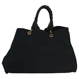 Autre Marque-BOTTEGA VENETA Tote Bag Canvas Navy 171267 Auth 116186-Navy blue
