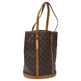 Louis Vuitton-LOUIS VUITTON Monogram Bucket GM Shoulder Bag M42236 LV Auth BD1537-Monogram
