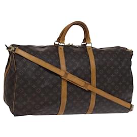Louis Vuitton-LOUIS VUITTON Monogram Keepall Bandouliere 60 Boston Bag M41412 LV Auth 117009-Monogram