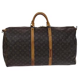 Louis Vuitton-LOUIS VUITTON Monogram Keepall Bandouliere 60 Boston Bag M41412 LV Auth 117009-Monogram