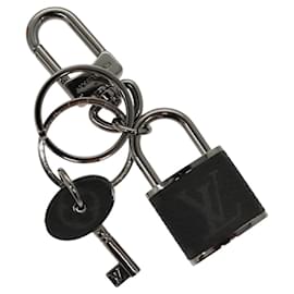 Louis Vuitton-LOUIS VUITTON Monogram Eclipse Porte Cles LV Lock Charm M61951 LV Auth 116012-Monogram