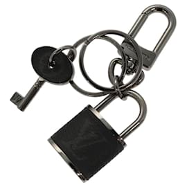 Louis Vuitton-LOUIS VUITTON Monogram Eclipse Porte Cles LV Lock Charm M61951 LV Auth 116012-Monogram