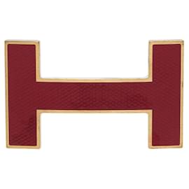 Hermès-HERMES Accessory Single Buckle / Metal Red Belt Buckle - 102630-Red