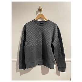 LOUIS VUITTON Strickwaren & Sweatshirts T.International S Baumwolle Grau