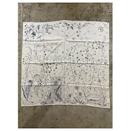 Dior-DIOR Scarves T.  Silk-White