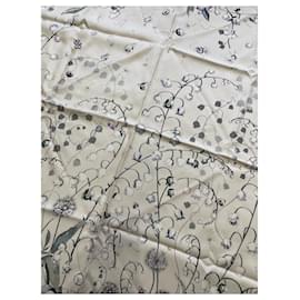 Dior-DIOR Scarves T.  Silk-White