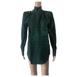 Blusa in seta Balmain pour H&M Verde Verde
