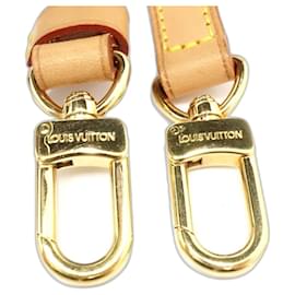 Louis Vuitton-Louis Vuitton Beige Leather Shoulder Strap-Beige