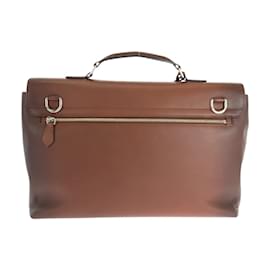 Louis Vuitton-Louis Vuitton Monogram Cuir Cartable Shoulder Bag-Brown