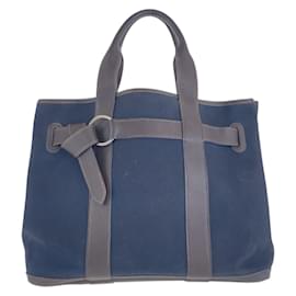 Hermès-Hermes Petite Centeur MM Tote Bag-Brown,Navy blue