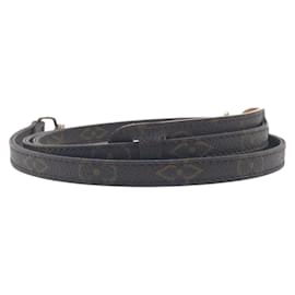 Louis Vuitton-Louis Vuitton Monogram Brown Leather Shoulder Strap-Brown