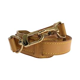 Louis Vuitton-Louis Vuitton Light Brown Leather Shoulder Strap-Light brown