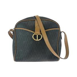 Christian Dior-Christian Dior Vintage Honeycomb Pattern Shoulder Bag-Brown