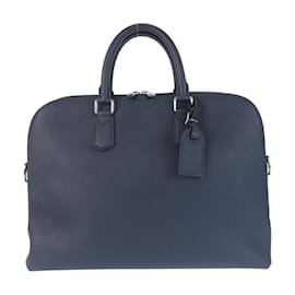 Louis Vuitton-Louis Vuitton Taurillon Victor Briefcase-Navy blue