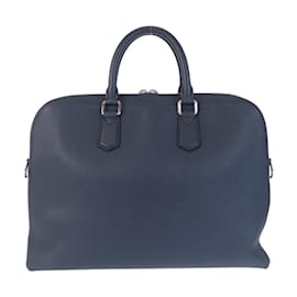 Louis Vuitton-Louis Vuitton Taurillon Victor Briefcase-Navy blue