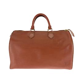 Louis Vuitton-Louis Vuitton Epi Speedy 35 Handbag-Brown