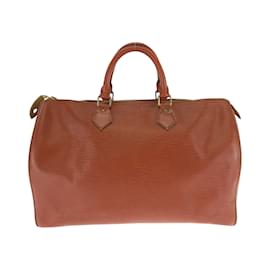 Louis Vuitton-Louis Vuitton Epi Speedy 35 Handbag-Brown