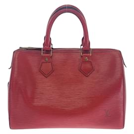 Louis Vuitton-Louis Vuitton Epi Speedy 25 Handbag-Red