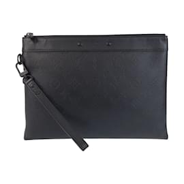 Louis Vuitton-Louis Vuitton Monogram Shadow Pochette To Go-Black