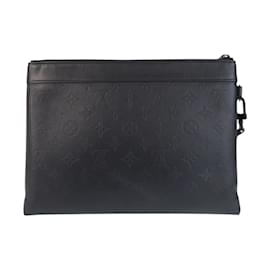 Louis Vuitton-Louis Vuitton Monogram Shadow Pochette To Go-Black