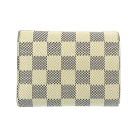 Louis Vuitton-Louis Vuitton Damier Azur Portefeuille Victorine Wallet-Beige,Cream