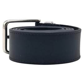 Louis Vuitton-Louis Vuitton Santur Pont Neuf Belt-Silvery,Navy blue