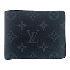 Louis Vuitton-Louis Vuitton Monogram Portefeuille Multiple Wallet-Brown,Black