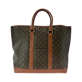 Louis Vuitton-Louis Vuitton Monogram Sac Weekend GM Tote Bag-Brown