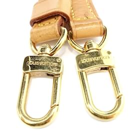 Louis Vuitton-Louis Vuitton Beige Leather Shoulder Strap-Beige