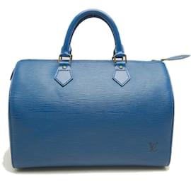 Louis Vuitton-Louis Vuitton Epi Speedy 30 Handbag-Blue