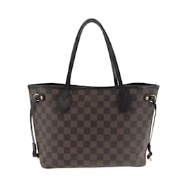 Louis Vuitton-Louis Vuitton Damier Ebene Neverfull PM Tote Bag-Brown,Damier ebene