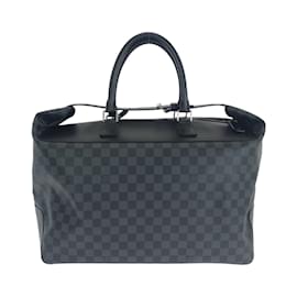 Louis Vuitton-Louis Vuitton Damier Graphite Neo Greenwich Boston Bag-Brown,Black