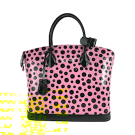 Louis Vuitton-Louis Vuitton Lockit MM Handbag-Black,Yellow