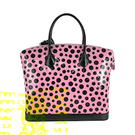Louis Vuitton-Louis Vuitton Lockit MM Handbag-Black,Yellow
