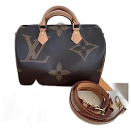 Louis Vuitton-Speedy 30 Bandouliere Giant Reverse-Brown