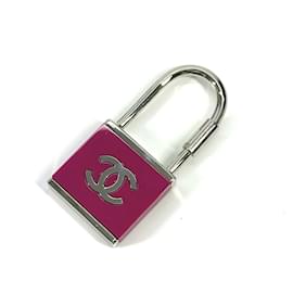 Chanel-Chanel 02C CC Coco Mark Logo Key Charm-Silvery,Pink